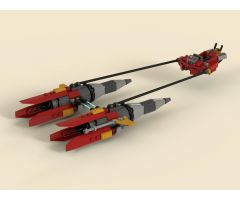 Anakin's Podracer: the after years: RED (alternate color version included)