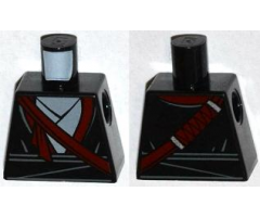 Torso Layered Robe and Dark Red Katana Scabbard Pattern