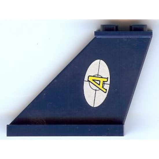 Tail 4 x 1 x 3 with Agents Logo Pattern on Left Side (Sticker) - Set 8970