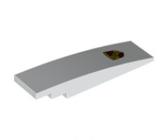 Slope, Curved 8 x 2 with Porsche Logo Pattern