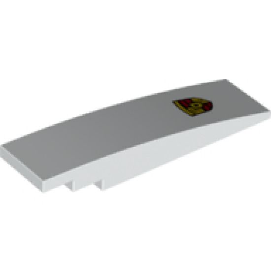 Slope, Curved 8 x 2 with Porsche Logo Pattern