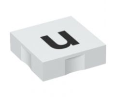 Duplo, Tile 2 x 2 with Black Lowercase Letter u Pattern