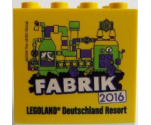 Brick 2 x 4 x 3 with Legoland Deutschland Resort Fabrik 2016 Pattern