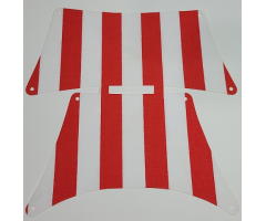 Cloth Sail Assembly with Red Thick Stripes Pattern