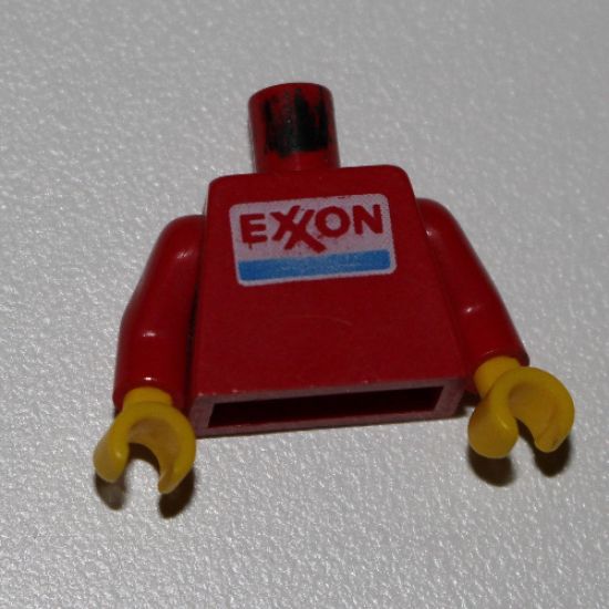 Torso Exxon Logo Pattern / Red Arms / Yellow Hands