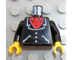 Torso Suit and Red Shirt Pattern / Black Arms / Yellow Hands