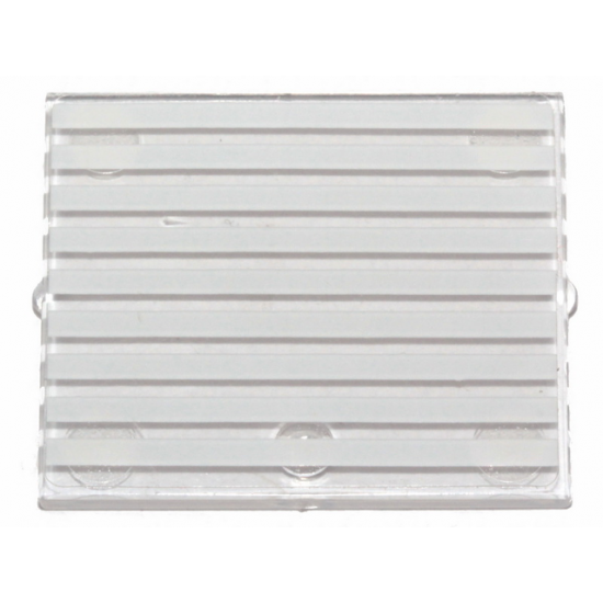 Glass for Window 1 x 4 x 3 with 9 White Stripes Pattern (Sticker) - Sets 6364 / 6382 / 6383 / 6385
