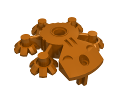 Bionicle Weapon 5 x 5 Shield with Gear Tips