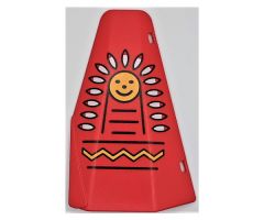 Duplo, Building Door / Window Pane Tepee with Indian Face Pattern
