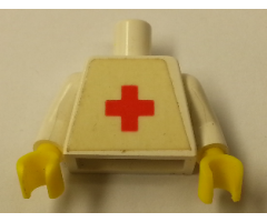 Torso Hospital Red Cross Pattern (Sticker) / White Arms / Yellow Hands