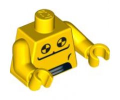 Torso Vent Panels and Black and Yellow Circles Pattern / Yellow Arms / Yellow Hands