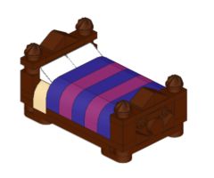 Medieval Bed from 21325