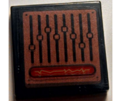 Tile 2 x 2 with 8 Slider Controls Pattern (Sticker) - Set 7888