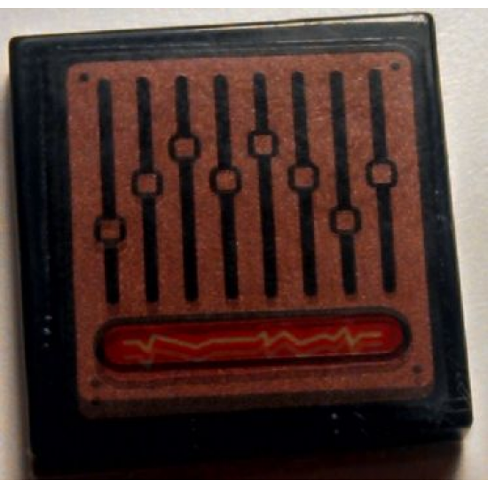 Tile 2 x 2 with 8 Slider Controls Pattern (Sticker) - Set 7888
