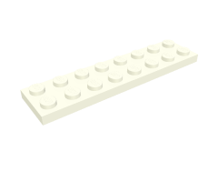 Plate 2 x 8 with Waffle Bottom