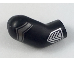 Arm, Right with Flat Silver Chevron and Silver Cuff Pattern