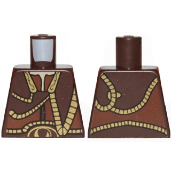 Torso SW Gungan Vest with Gold Trim Front and Back Pattern