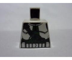 Torso SW Armor Clone Trooper with Shoulder Belt and Dark Green Markings Pattern