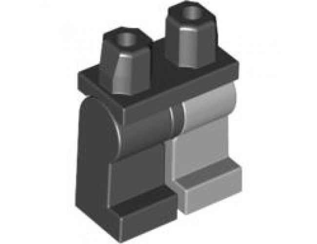 Hips and 1 Light Bluish Gray Left Leg, 1 Black Right Leg