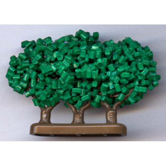 Plant, Tree Granulated Bush with 3 Trunks