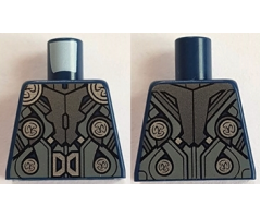 Torso Armor with Silver Circles and Buckle Pattern (Thor)