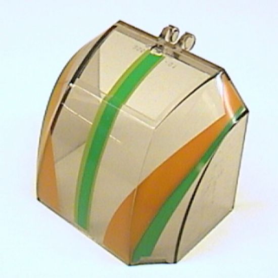 Windscreen 4 x 6 x 4 Canopy with Hinge with Green/Orange Stripes Pattern