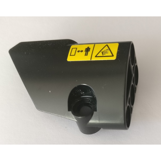 Technic, Panel Fairing # 1 Small Smooth Short, Side A with Warning Sign #2 Pattern (Sticker) - Set 42082