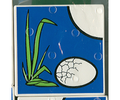 Duplo, Tile 2 x 2 x 1 with Duck Mosaic Picture 16 Pattern (Set 1078)