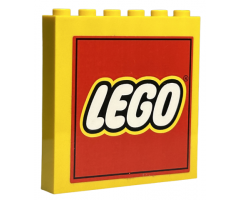 Panel 1 x 6 x 5 with Lego Logo Pattern (Sticker) - Set 3221