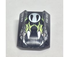 Slope, Curved 2 x 2 Lip with Snake Fangs Pattern (Snake) - Set 4577