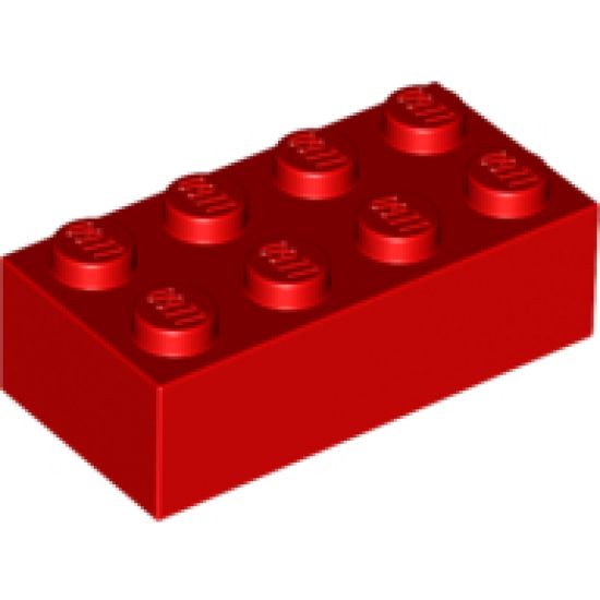 Brick 2 x 4 with Gold Holly and '19' Pattern