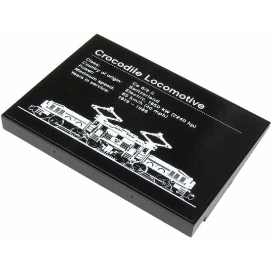 Slope 10 6 x 8 with Crocodile Locomotive Data Pattern (Sticker) - Set 10277