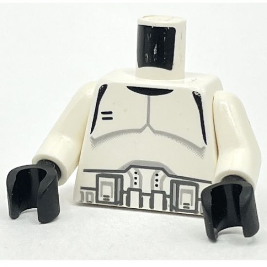 Torso SW Armor Clone Trooper Pattern / White Arms / Black Hands