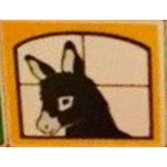 Duplo, Tile 2 x 2 x 1 with Stable Mosaic Picture 09 Pattern (Set 9220)