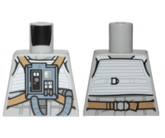 Torso SW Pilot with White Vest and Sand Blue Front Panel with Hose Pattern