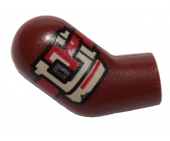 Arm, Right with Red and White Armor Plate Pattern