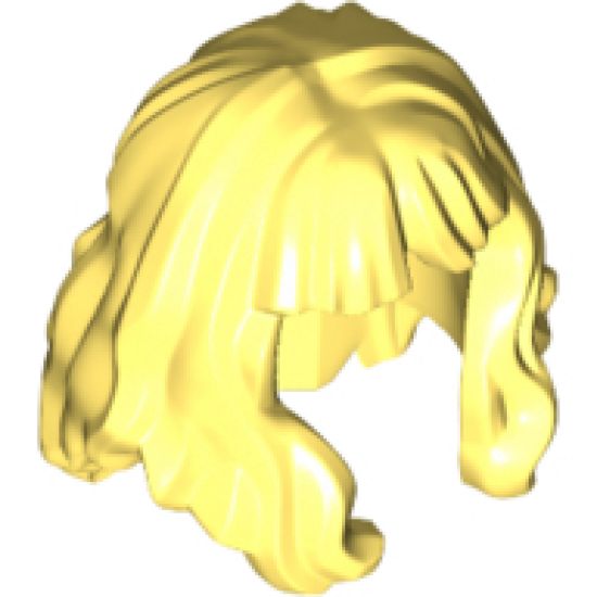 Minifigure, Hair Mid-Length and Wavy with Bangs