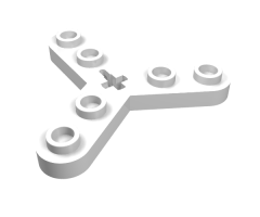 Technic, Plate Rotor 3 Blade with Smooth Ends and 6 Studs (Propeller)