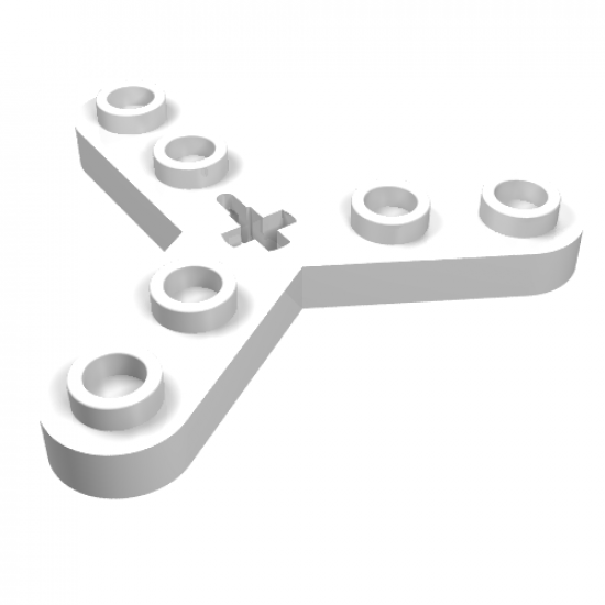 Technic, Plate Rotor 3 Blade with Smooth Ends and 6 Studs (Propeller)