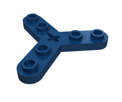 Technic, Plate Rotor 3 Blade with Smooth Ends and 6 Studs (Propeller)