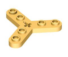 Technic, Plate Rotor 3 Blade with Smooth Ends and 6 Studs (Propeller)