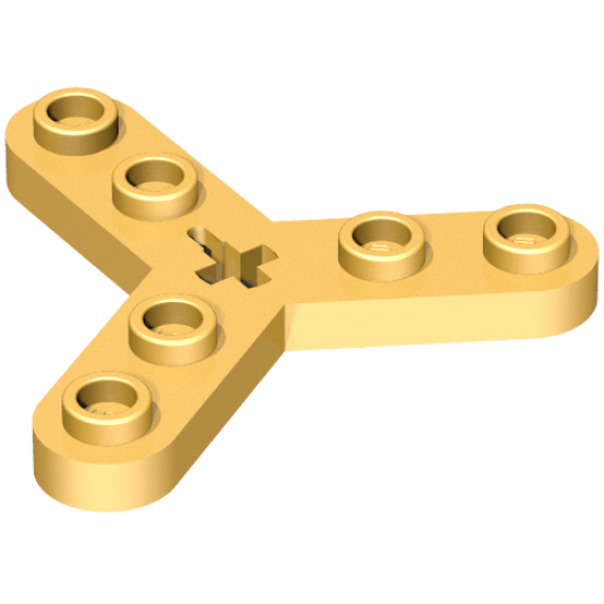 Technic, Plate Rotor 3 Blade with Smooth Ends and 6 Studs (Propeller)
