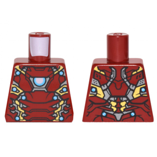 Torso Armor with Partial White and Blue Circle and Gold, Silver and Blue Plates (Mark 46) Pattern