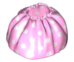 Duplo, Figure Wear & Utensil Cloth Skirt Satin with White Small Polka Dots Pattern
