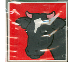 Duplo, Tile 2 x 2 x 1 with Cow Mosaic Picture 13 Pattern (Set 1078)
