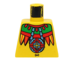 Torso Adventurers Jungle Necklace, Feathers, Navel Pattern (Achu)