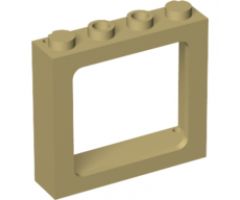 Window 1 x 4 x 3 Train - 2 Hollow Studs and 2 Solid Studs