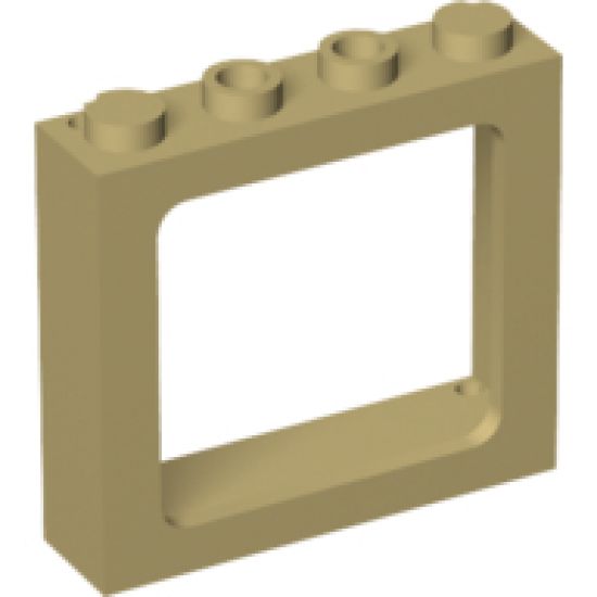 Window 1 x 4 x 3 Train - 2 Hollow Studs and 2 Solid Studs