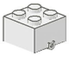 Brick, Modified 2 x 2 with Wheels Holder