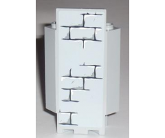 Panel 3 x 3 x 6 Corner Wall with Light Bluish Gray Bricks Pattern (Sticker) - Set 7094